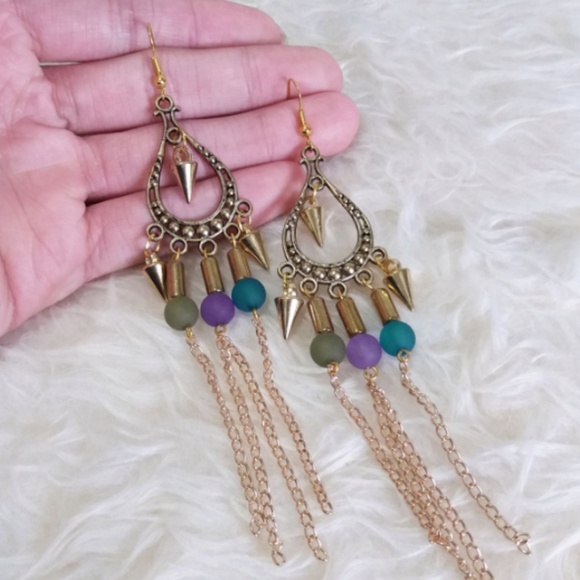 Vintage Dangle Drop Hook Earrings - Picture 1 of 2